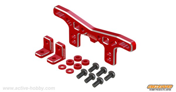 画像4: TT-02TYPE-S対応 アルミ・フロントダンパーステー (4)