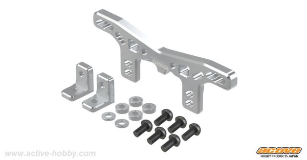 画像3: TT-02TYPE-S対応 アルミ・フロントダンパーステー (3)